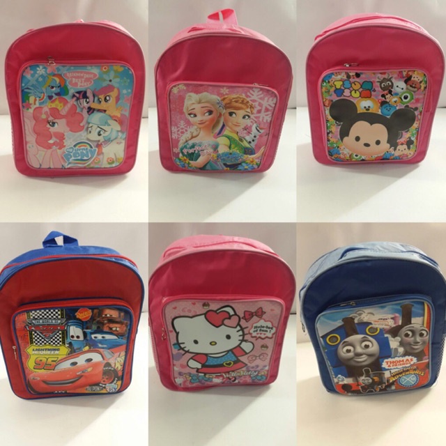 

Tas ransel anak PG / TK karakter hello kitty tsum tsum cars / goodie bag ulang tahun ransel