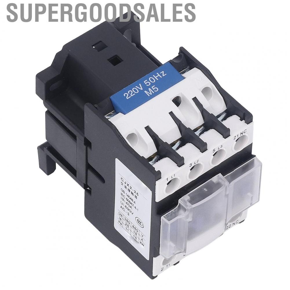 Supergoodsales Electrical Contactor  Switch Low Power Consumption Easy Installation Silver Contact for Building