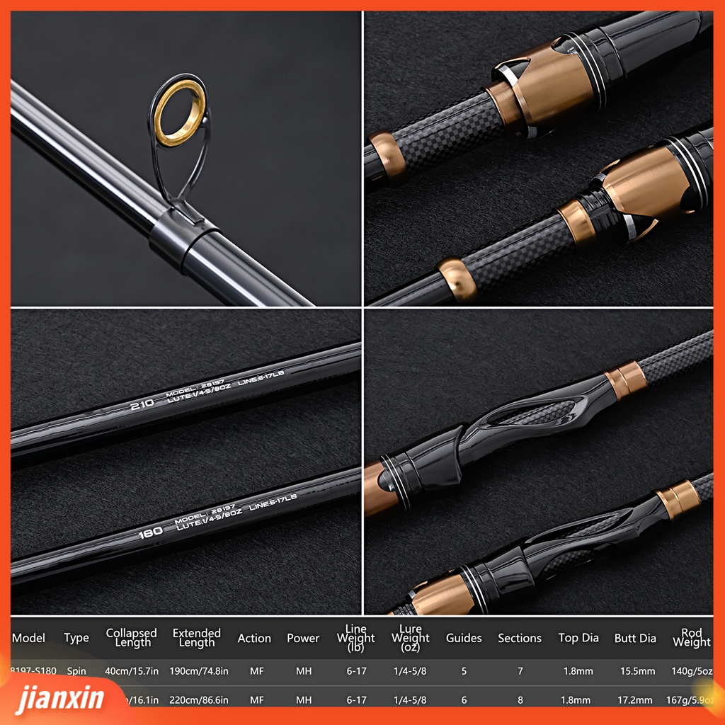 (In Stock) LEO Lure Rod Telescopic Kokoh Memancing Outdoor Ultra Ringan Karbon Portable Marine Fishing Rod Alat Pancing