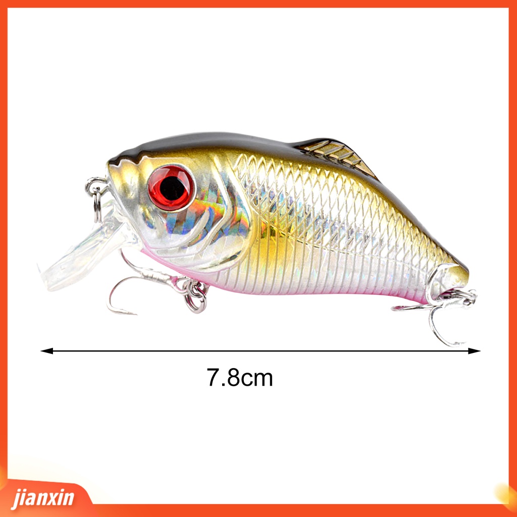 (In Stock) 7.8cm /16g Umpan Pancing Mudah Dipasang Tahan Korosi Banyak Digunakan Compact 3D Bionic Eye Fishing Hook Perlengkapan Memancing