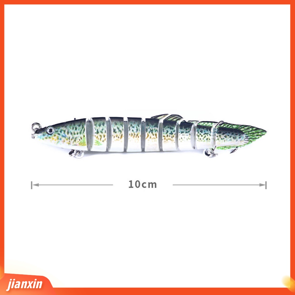 (In Stock) 10cm /10g Umpan Pancing Universal Simulasi Nyaman Meningkatkan Tingkat Ikan Anti Patah Angling ABS Multi-Bagian Umpan Pancing Aksesoris Memancing
