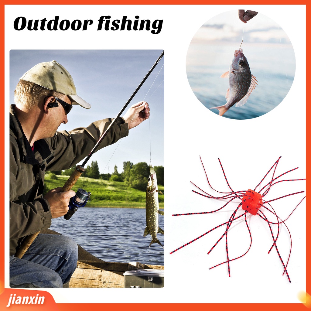 (In Stock) 6 Pcs Umpan Lembut Tenggelam Lambat Warna Cerah Tahan Gigitan Fleksibel Dapat Digunakan Kembali Berbentuk Dadu Umpan Trout Bass Memancing Umpan Perlengkapan Memancing