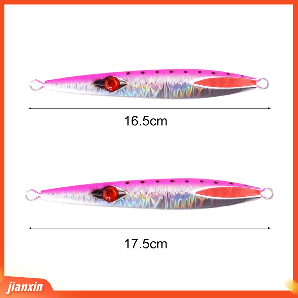 (In Stock) 130g /160g Luminous Slow Sinking Fall Umpan Buatan Jig Untuk Angling