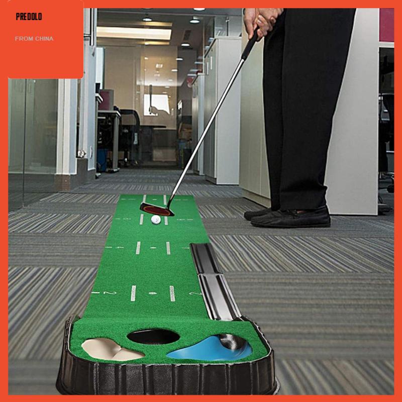 [Predolo] Golf Putting Mat Golf Putter Trainer Untuk Aksesoris Golf Rumah Untuk Pria