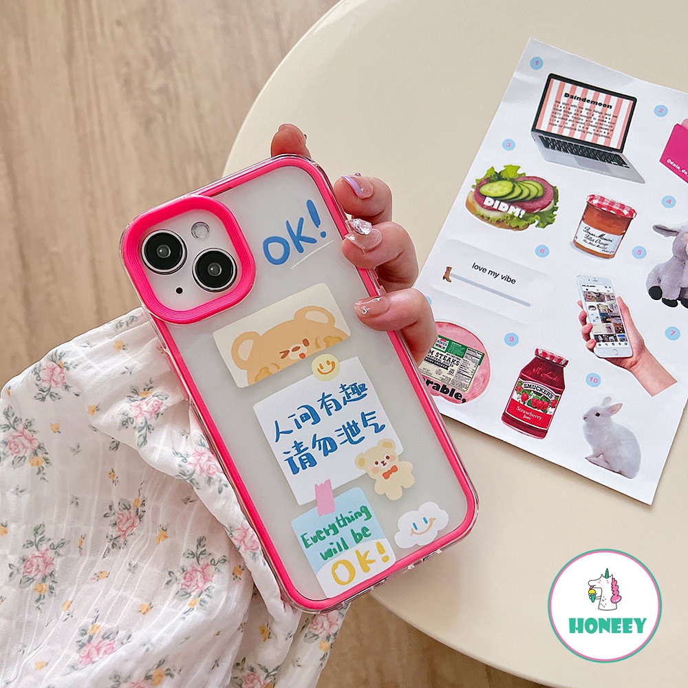 Cute Puppy 3-in-1 Phone Case Kompatibel Untuk iPhone 14 Pro 13 12 Pro Max Casing iPhone 11xr XS 7 8Plus Karakter Cina Lucu Penutup Belakang