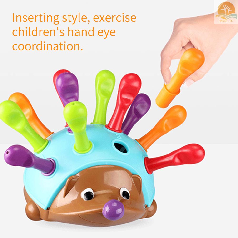 In Stock Insert Hedgehog Plaything Early Education Montessori Plaything Focus Training Motor Halus Untuk Anak Laki-Laki &amp; Perempuan Usia 18th mos+