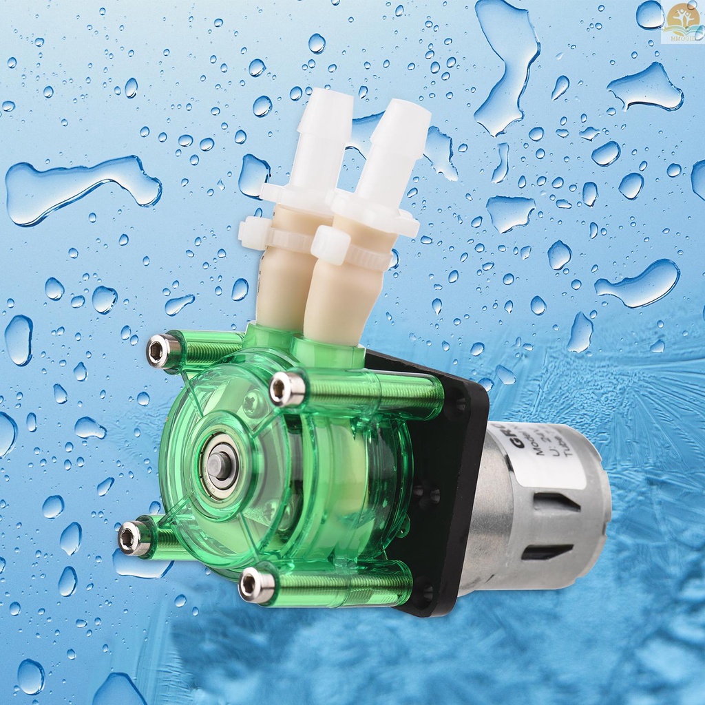 In Stock GROTHEN DC 12V Dosing Pump Pompa Peristaltik Pompa Cairan Air Mini Flowrate Besar Peristaltic BPT Tube Self-Priming 700mL/min Untuk Aquarium Lab Chemical Analisa Dosing Add