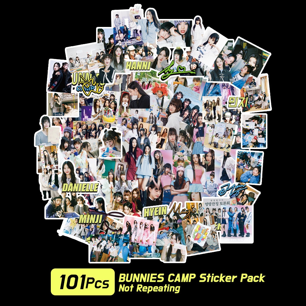 90-101pcs /set BT-S NJ Stiker Foto Hand Book Luggage Stiker Bangtan Boys NJ Gambar Paster