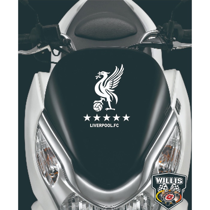 Grosir Stiker Sticker Liverpool Visor windshield Motor NMAX PCX LEXI AEROX