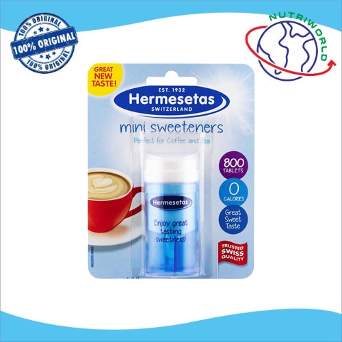 

AUS Hermesetas Mini Sweetener Tablets 800 Pack (Pemanis Gula Import)