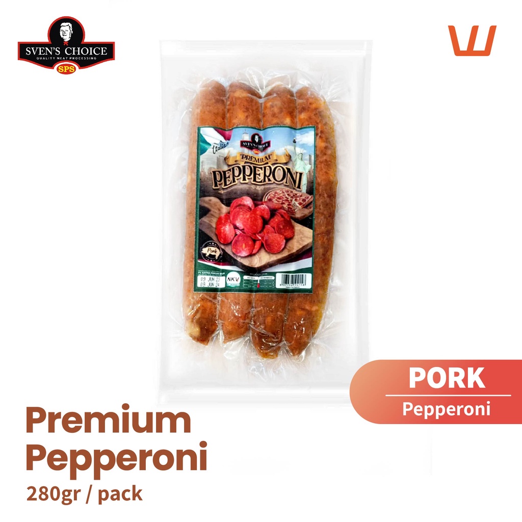 

Premium Pork Pepperoni Air-Dried Sven's Choice 280gr