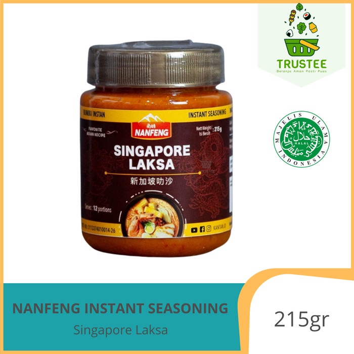 

Bumbu Instan Nanfeng | Laksa Singapore 215GR Halal