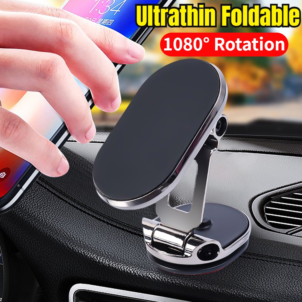 Stand Handphone Smartphone Lipat/Support Navigasi Sel Penyesuaian Sewenang-Wenang /1080° Rotation Car Phone Holder/Dudukan Telepon Yang Dipasang Berperekat/Aksesoris Otomatis