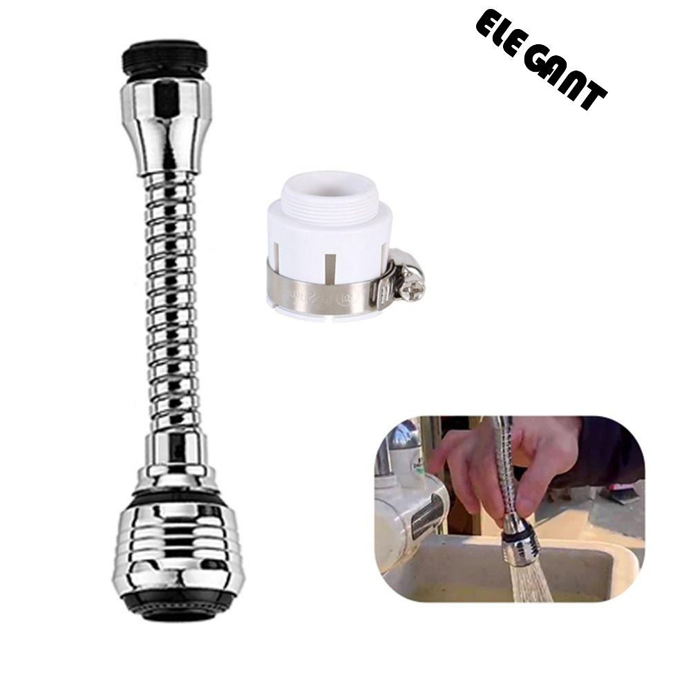 【 ELEGANT 】 Faucet Extender Creative 2mode Penyambung Keran Anti splash Bermanfaat Dipanjangkan Booster Spray Extender Bubbler