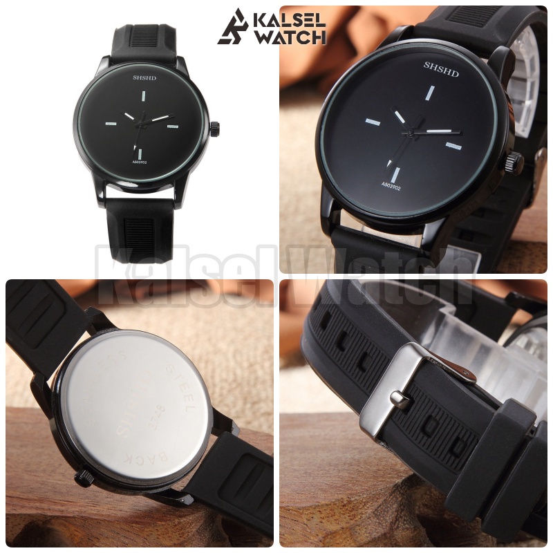 Jam Tangan Pria KEREN GAGAH MEWAH FREE DUS DAN BUBBLE Strap Kulit Rubber Sintetis Karet Terbaru / Ja