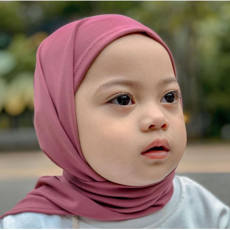 Hijab Anak CAMILA Instan Jersey | Jilbab Segitiga Instan Anak Jersey | Hijab Pashmina Instan Anak