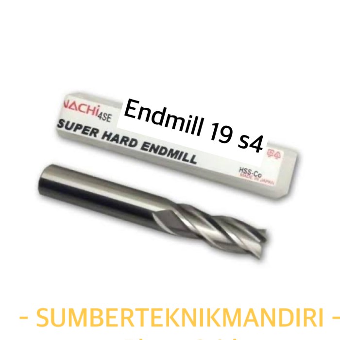NACHI SUPER HARD ENDMILL 19 MM MATA 4 / ENDMILL NACHI 19MM S4