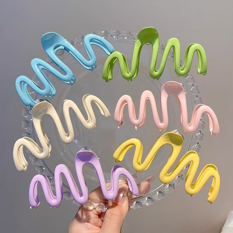 Klip Rambut Gelombang Gaya Bahan Metal Alloy Hair Pin Hair Extension Clamp Aksesori Rambut Untuk Wanita Perempuan