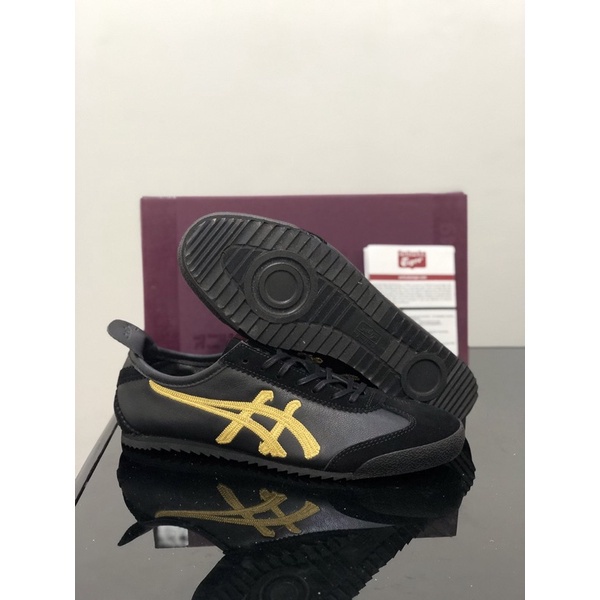 Sepatu Onitsuka Deluxe Kabuki Black Gold Free Paperbag