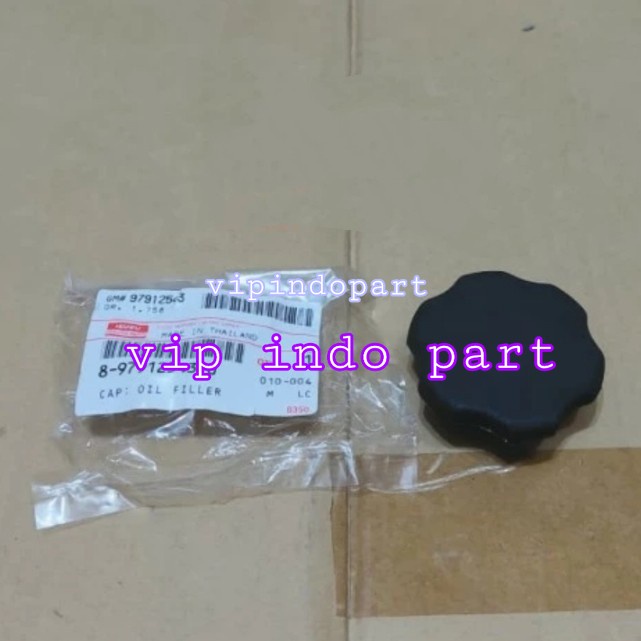 TUTUP CAP OIL OLI FILLER MESIN ISUZU PANTHER TRAGA GIGA FRR FTR ORIGINAL ISUZU