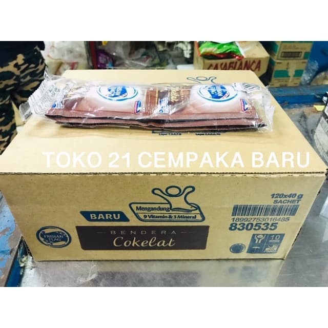 

Frisian Flag COKELAT 1 KARTON isi 120 SACHET | Susu Bendera Coklat