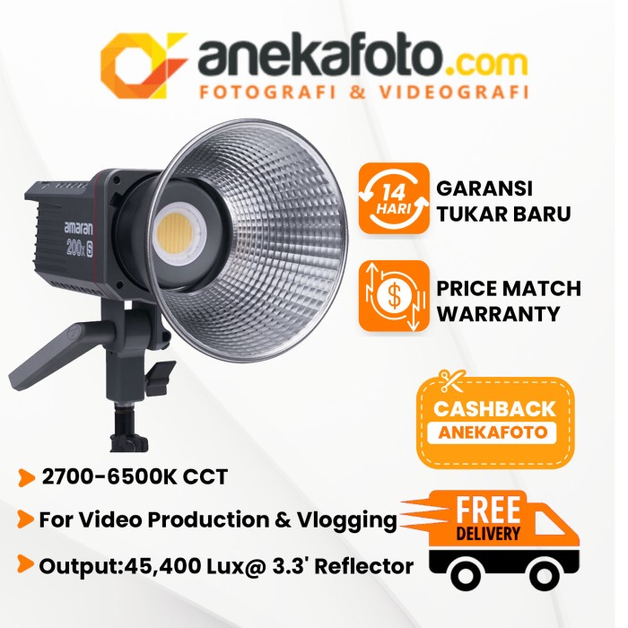 Aputure Amaran COB 200X S Bi-Color Led Monolight Black