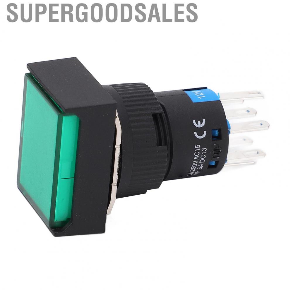 Supergoodsales Momentary Push Button Switch  Easy Operation 250V Rated Insulation Voltage Stable Set for Electric Power Motors