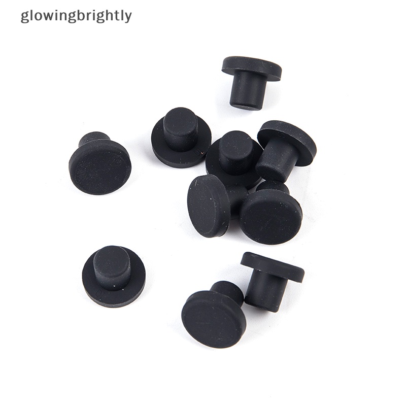 [glowingbrightly] 10pcs Tutup Lubang Karet Padat 3-12mm Tahan Suhu Tinggi Seal Hole Plug TFX