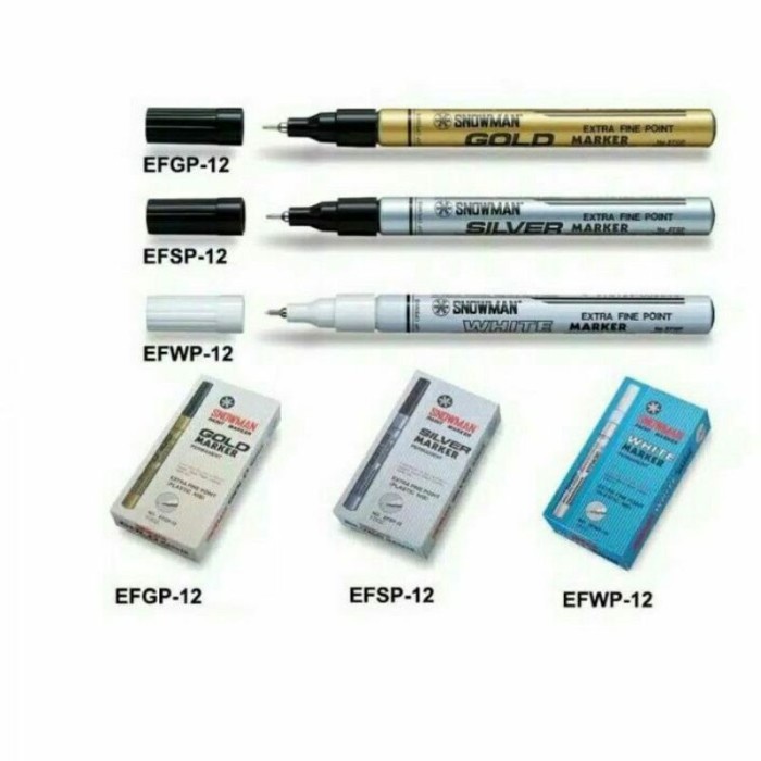 

Spidol Permanent - Snowman Paint Marker -- EXTRA FINE