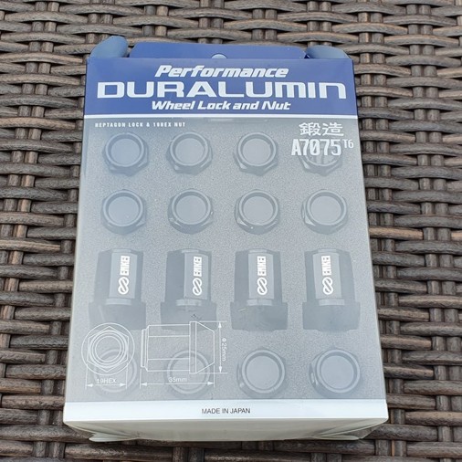 Lugnut / Baut roda ENKEI duralumin  made in Japan BNIB 12x1.5 - Merah