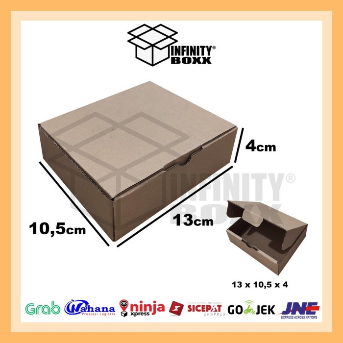 

kotak kardus karton pizza 13X10.5X4 CM box die cut ukuran