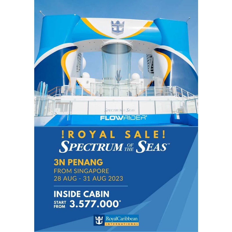 ROYAL CARIBBEAN "SPECTRUM Of The SEAS" ROYAL SALE