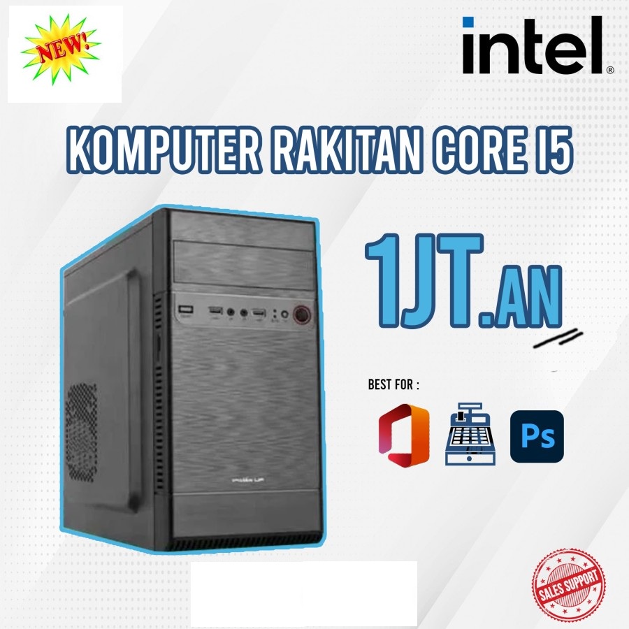 KOMPUTER RAKITAN PC / CPU / INTEL CORE I5 BARU OFFICE ADMIN BERGARANSI