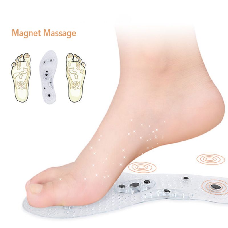 Magnetic Silicone Sol − Sol Terapi Kaki − Alas Kaki Sepatu Magnetic Silicone Therapy Massage − Sol T