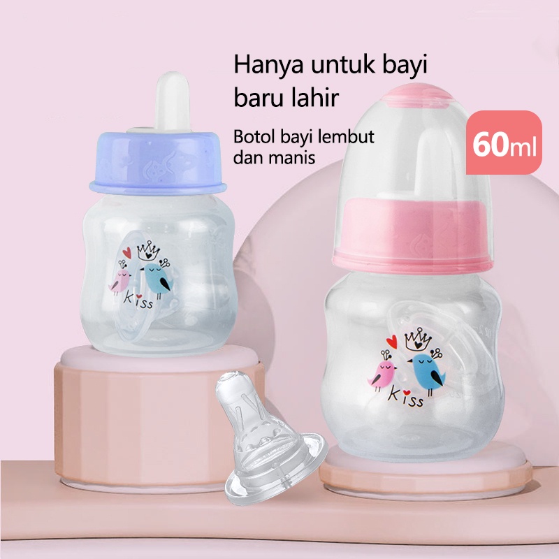 Botol Susu Bayi 60Ml Botol Bayi Standard Neck Pp Baby Bottle Baru Lahir Botol Minum Bayi Sedotan Lucu Anak Training Cup Baby Botol Botol Menyusui Asi Dot Minum Susu Bayi Dot Bayi Botol Susu Bpa Free Xk60Ml