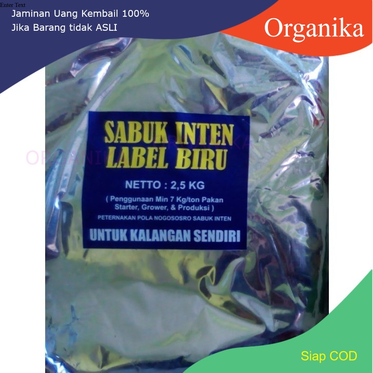 2 Bungkus Serbuk Biru: Nutrisi Petelur Sabuk Inten Label Biru Pola Nogososro