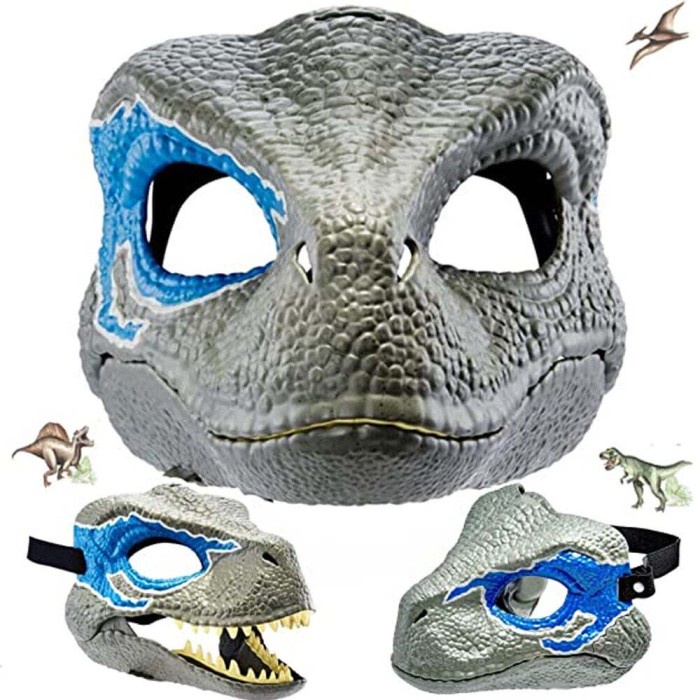 Jurassic World Velociraptor Blue Mask Moving Dinosaurs Dino Dominion