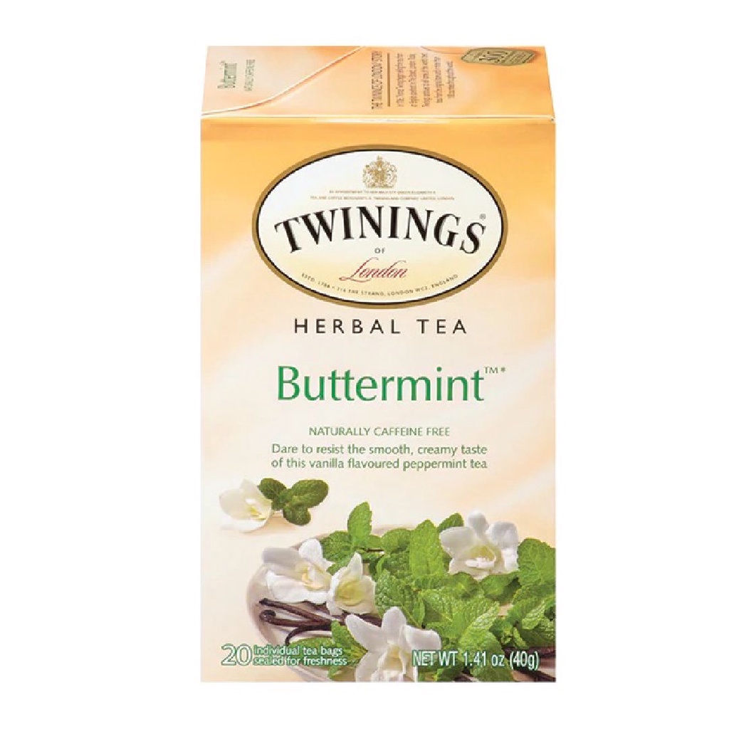 Twinings of London Buttermint Herbal Tea Caffeine Free 20s x 2g