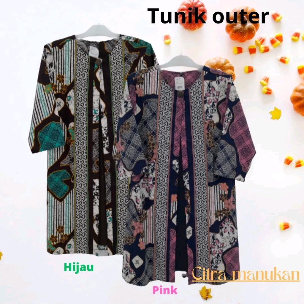 Tunik outer batik/atasan batik/dress batik2023