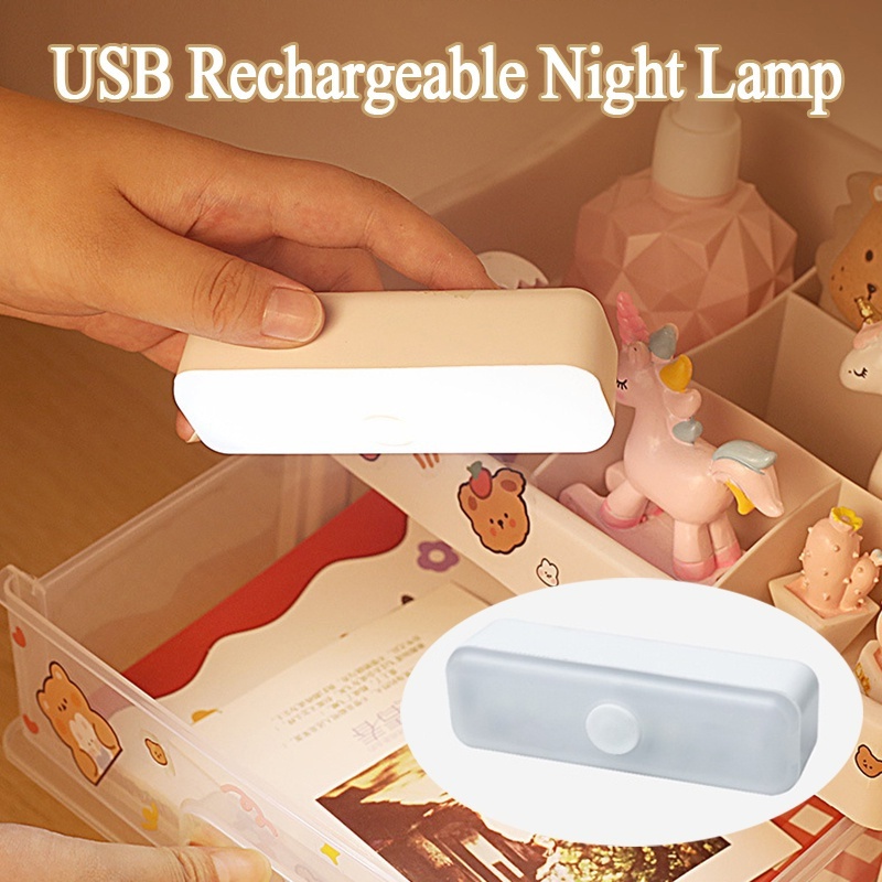 1pc Lampu Belajar Siswa Asrama Mini/Lampu Makan Bayi Tidur Samping Tempat Tidur USB Rechargeable