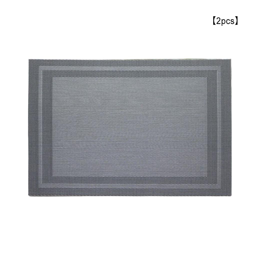 2pcs Tatakan Alas Kepang Table Mat Alas Tatakan Gelas Minuman Wine Tahan Noda Piring Anti Selip Dapur Hotel