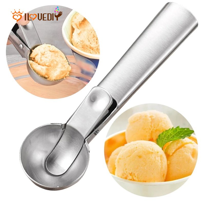 Hot Sale/Penggali Bola Es Krim Stainless Steel/Sendok Es Krim Anti Lengket/Sendok Kentang Semangka Aksesoris Dapur