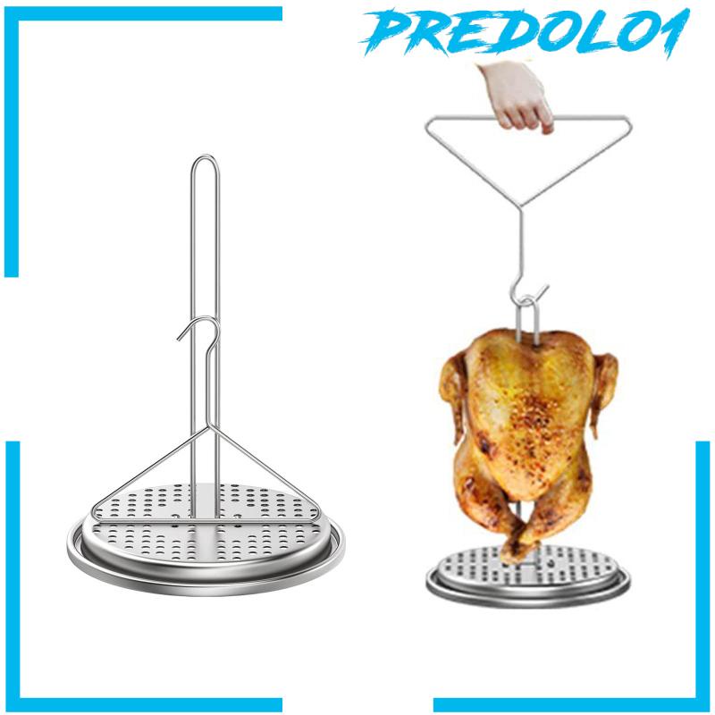 [Predolo1] Rak Penggorengan Turki Metal Chicken Roasting Stand Grill BBQ Stand Holder