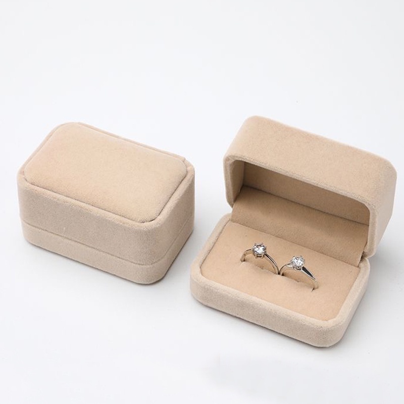 MAdley - Kotak Cincin Kotak Perhiasan Kalung Beludru Velvet Ring Box Lamaran Seserahan Wedding TK07