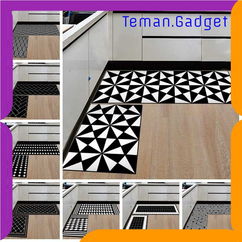 TG -  ART DOBOXUAN Keset Dapur Anti-slip Kitchen Rug 40x120cm 1 PCS - JX-D320