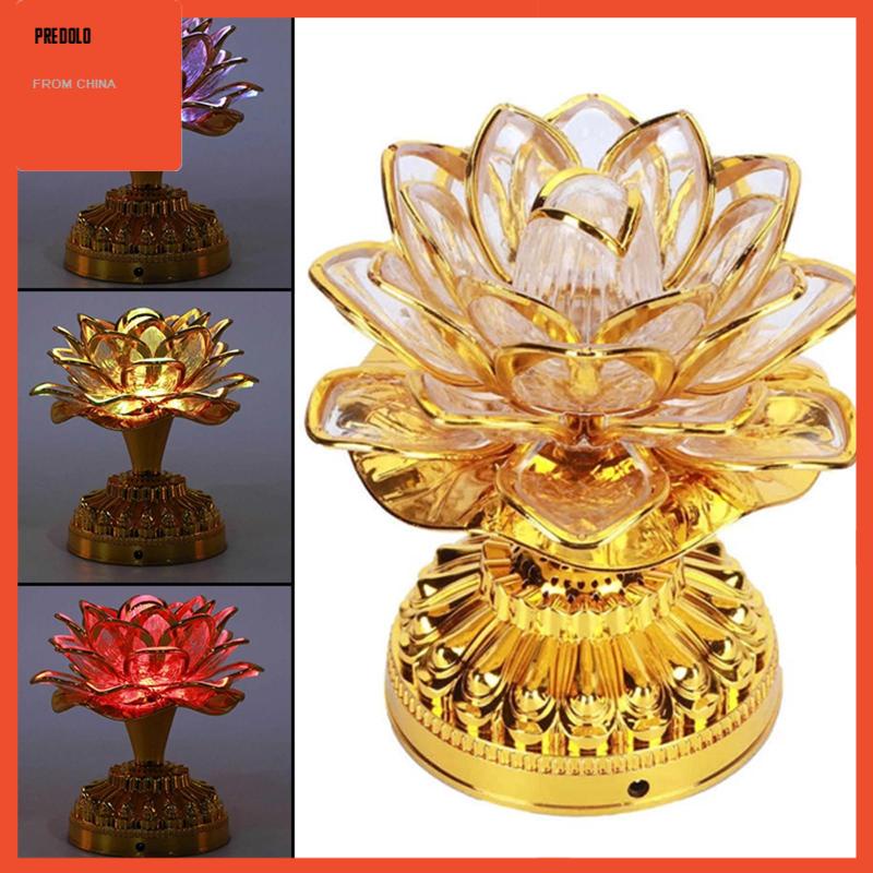 [Predolo] Lampu Lotus Lamp Light Portable Untuk Dekorasi Rumah Candi