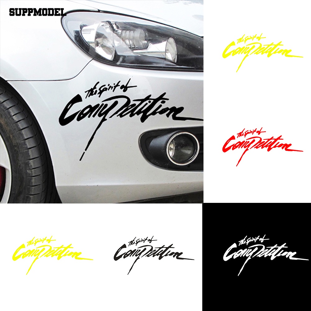 Suppmodel Semangat Lomba Huruf Reflektif Balap Mobil Dekorasi Sticker Decal