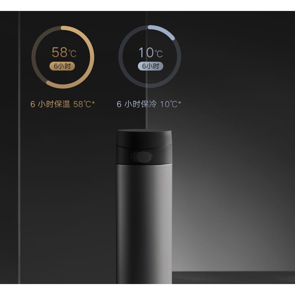 Xiaomi Mijia Thermos Cup Ti 450ml Bahan Titanium Murni 6 Jam Tetap Hangat Bahan Medis Tidak Berbahaya Logam Berat Minuman Sehat