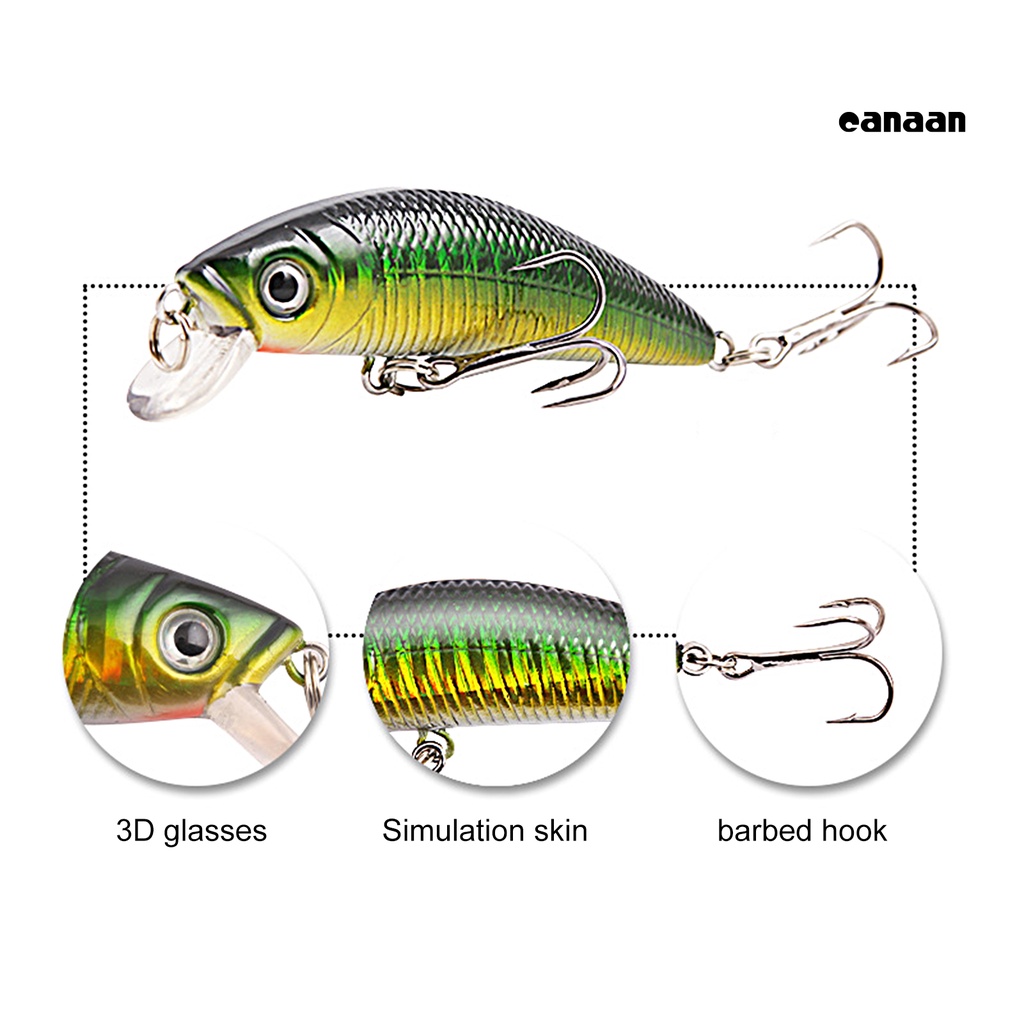 Cnn-9.5cm/8g Umpan Pancing Realistis Tajam Kait 3D Mata Tenggelam Ikan Kecil Wobblers Lure Umpan Crankbait Untuk Outdoor