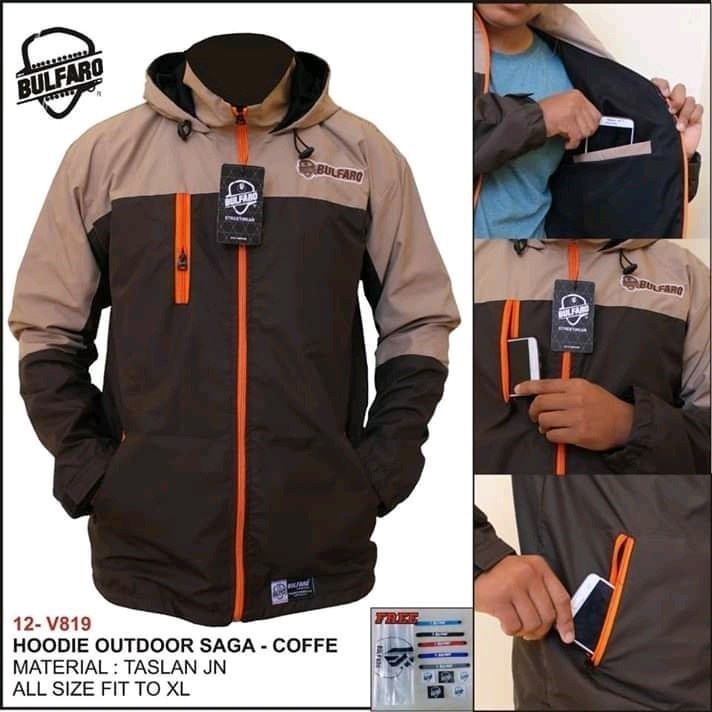 [BAYAR NANTI] Jaket Pria Outdoor Bulfaro / Jaket Gunung Waterproof Anti Air Angin